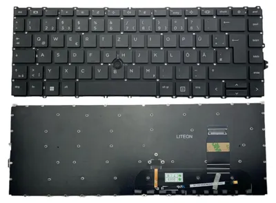 Produktbild von Trade-Shop Original Laptop Notebook Tastatur Deutsch QWERTZ Schwarz mit Backlit Trackpoint kompatibel mit HP EliteBook 745 G7 G8, 840 G7 G8, 845 G7 G8