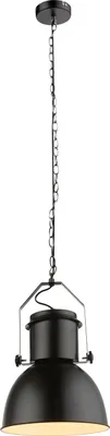 Produktbild von Globo Lighting Hängeleuchte Metall schwarz matt, 1x E27