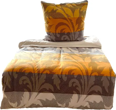 Produktbild von aboutyourhome bettwäsche Fleece Wendebettwäsche Winter Ornamente 135x200 80x80 diverse Farben, 2tlg. / Gelb