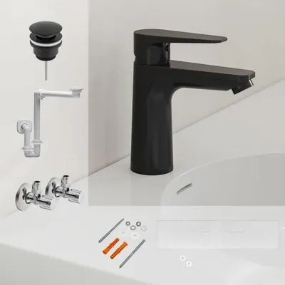 Productafbeelding van Kronenbach Radia 3.0 Montage- en aansluitset voor wastafel met onderkast