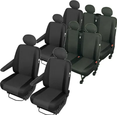Produktbild von Mercedes Vito III W447 maßgeschneiderte Sitzbezüge Sitzschoner 5 Sitzer erste und zweite Reihe