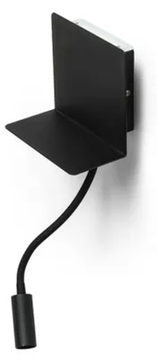Immagine prodotto di ROSTAM lampada da parete con USB nero 230V LED 2x3W 3000K