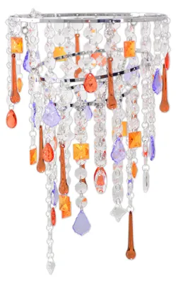 Produktbild von Pendelleuchten - Pendelleuchte "LINA", Hängelampe im Stil Junges Wohnen, aus Metall und Kunststoff in bunt, 120 cm hoch, Ø 23 cm, E27-Fassung