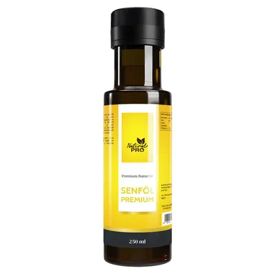 Produktbild von Senföl Premium | würzig-mild, reich an Omega-3 & ungesättigten Fettsäuren | aus Österreich