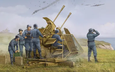 Produktbild von Trumpeter Deutsche 37mm Flak 43 Zwilling 1:35, 02347
