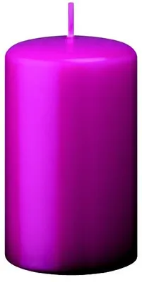 Produktbild von Flachkopf-Stumpenkerzen Fuchsia Pink 100 x Ø 50 mm, 4 Stück
