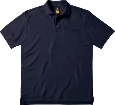 Produktbild von B&C Workwear Herren Poloshirt Polohemd Polo Shirt T-Shirt Kurzarm, Größe:XL, Farbe:Navy Blau
