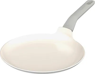 Produktbild von BergHOFF Leo Crêpespfanne, 26 cm, Keramik-Antihaftbeschichtung, Induktionsgeeignet, Recycling-Aluminium, Cool-Touch-Antirutschgriff, Grau