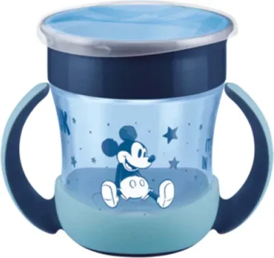 Zdjęcie produktu dla Nuk Mini Magic Cup Night Disney Butelka edukacyjna 6m 160ml