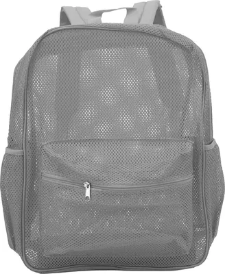 Image de Sac à dos en maille Sac à dos très léger Capacité légère Lavable sur la natation Plage Sport gris