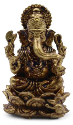Zdjęcie produktu dla Miniaturowe figurki bogów z brązu - Ganesha (12 g) - 30 mm