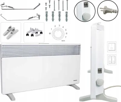 Zdjęcie produktu dla Elektryczny grzejnik naścienny WARMTEC EWX-2000W