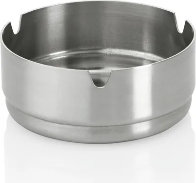 Produktbild von 20x Aschenbecher 12 cm Chromnickelstahl silber