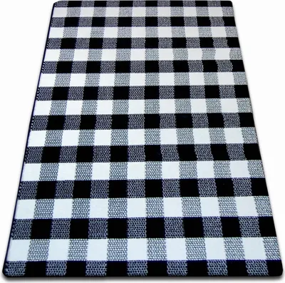 Produktbild von Teppich SKETCH - F759 creme/schwarz - kariert Weiß 120x170 cm