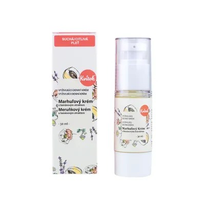 Produktbild von Kvitok Aprikosencreme mit Bananenextrakt für trockene/empfindliche Haut 30 ml