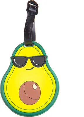 Produktbild von Franky Friends Kinder-Kofferanhänger LT7 Adressanhänger Gepäckanhänger Avocado
