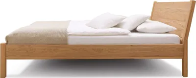Produktbild von Doppelbett Ginevra 160 x 200 cm in Fichte Natur mit geneigtem Kopfteil