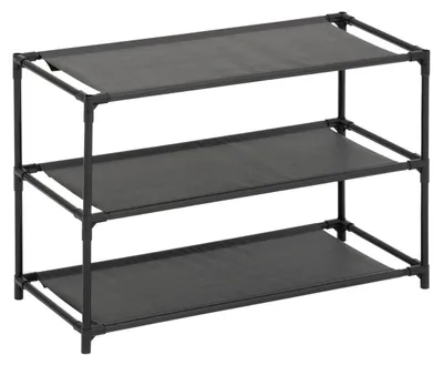 Immagine prodotto di Scaffale per scarpe in plastica - 57 x 25 cm - Nero