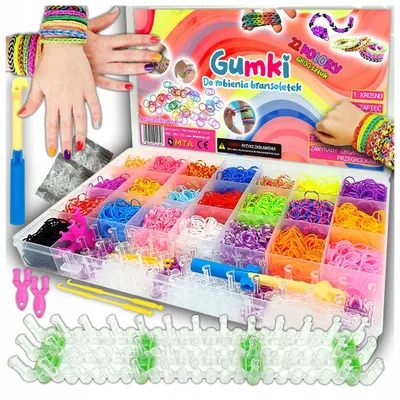 Produktbild von MTA Loom Gummibänder XXL Set 6800+ Teile Schmuck Basteln