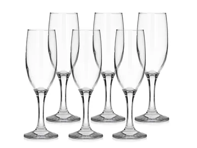 Obrázok produktu pre Sklenená misa, LAV, sklo, na šumivé víno, 190 ml, 50x193 mm, balenie 6 ks.