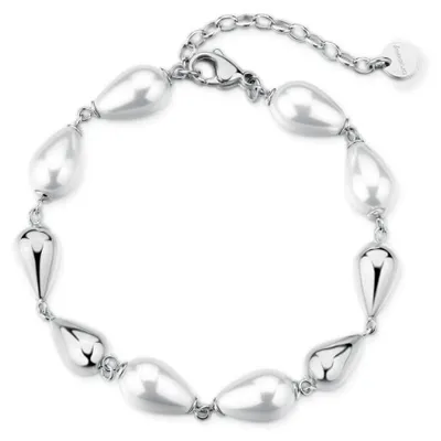 Produktbild von Charmantes Stahlarmband mit synthetischen Perlen Perfect BPC72