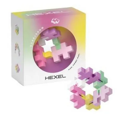 Produktbild von Plus-Plus Hexel Flex Bausteine, pink
