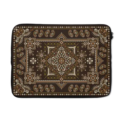 Produktbild von MuchoWow® Laptop Hülle 13 Zoll Perserteppich - Teppich - Muster - Braun Laptoptasche - Laptophülle - Sleeve - Rundumschutz