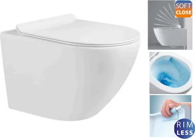 Zdjęcie produktu dla Domotechnika | Kompakt Wc Premium 48X37X37 Cm - Biały połysk - Miękkie zamykanie i higiena