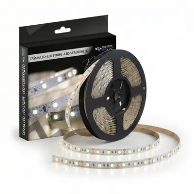 Produktbild von MasterLED LED Strip Neutralweiß 4000K 12V 5 m SMD 2835 8 mm 300 LED CRI 80 IP20 dimmbar