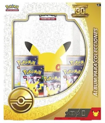 Image de Jeu de cartes Pokémon : Album de collection pour le 30e anniversaire, comprenant 5 boosters (édition espagnole)