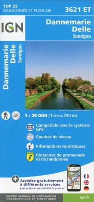 Immagine prodotto di Dannemarie.Delle.Sundgau, scala 1:25.000