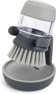 Produktbild von Spülborstel mit Ständer, grau, für Küche