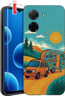 Zdjęcie produktu dla ETUI do Xiaomi Redmi A5 | WZORY | SILIKONOWE MATT CASE + SZKŁO 9H