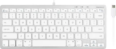 Produktbild von Macally UCSLIMKEYCA, kompakte USB-C-Tastatur für Mac, US QWERTY Tasten-Layout