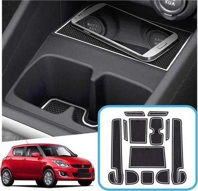 Image de Tapis de sol Suzuki, tapis de sol antidérapant, tapis de protection pour l'habitacle, 35 cm, blanc, spécialement conçu pour les habitacles Suzuki, tapis antidérapant pour l'habitacle