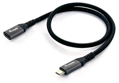 Immagine prodotto di Equip 128370 Equip Cavo USB-C 3.2 -> C Verl. St/Bu 0,50m 5A 4K/60Hz sw