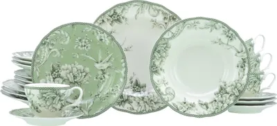 Produktbild von CreaTable, 24775, Adelaide Grün, Kombiservice 20-tlg, Porzellan