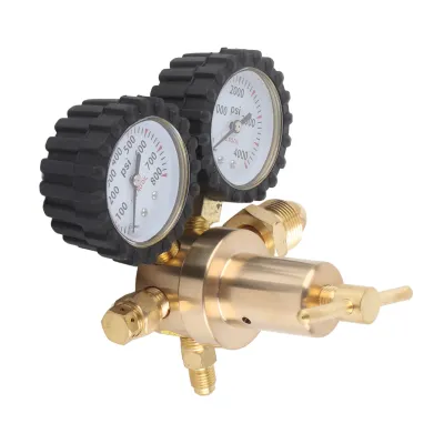Zdjęcie produktu dla Regulator azotu, regulator gazu, regulator azotu z podwójnym manometrem, regulator ciśnienia powietrza, zawór sterujący azotu, manometr regulatora azotu