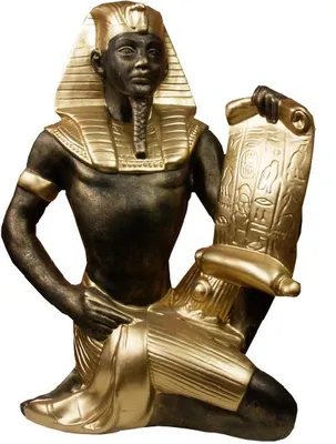Productafbeelding van Design van een Egyptische figuur, een standbeeld van een farao, sculptuur, decoratie. Artikelnummer: 2867. Nieuw