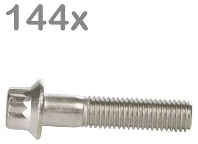 Zdjęcie produktu dla 144 śruby do felg M7x32 ze stali nierdzewnej do felg BBS, Rial, Schmidt O.Z. i Dynatech Carline