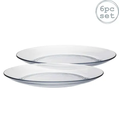 Obrázok produktu pre Duralex Lys tanier plochý, 28cm, 28cm, tvrdené sklo, priehľadný, 6 kusov