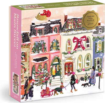Produktbild von Snowfall on Main Street 1000 Piece Foil Puzzle