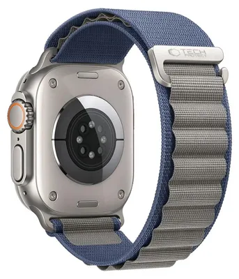 Obrázok produktu pre TECH-PROTECT nylonový remienok pre Apple Watch 8 / 9 / 10 / 11 / 12 / SE / ULTRA (44 / 45 / 46 / 49 mm), tmavomodrá/sivá farba