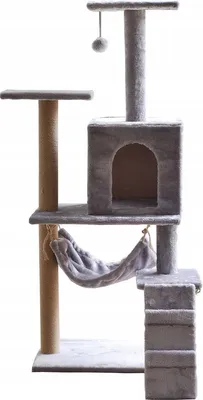 Immagine prodotto di OMNA | Tiragraffi per gatti a 5 livelli - Beige - Parco giochi e rifugio per gatti