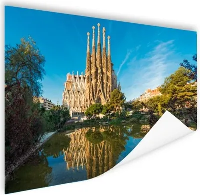 Produktbild von MuchoWow® Poster Kirche - See - Barcelona 180x120 cm - Fotoplakat