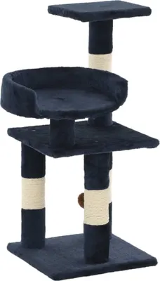 Image de Arbre à chat avec griffoirs en sisal 65 cm Bleu