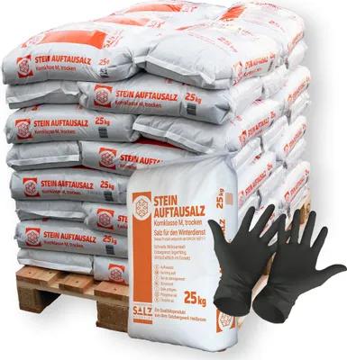 Produktbild von 40x Steinauftausalz Kornklasse M | Sack (25 kg)