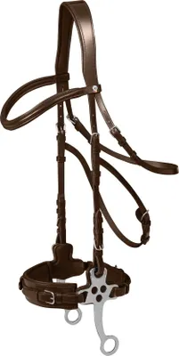Produktbild von Waldhausen Trensenzaum X-Line Hackamore Trense Braun WB