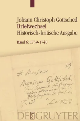 Produktbild von Gottsched, J: Briefwechsel 6