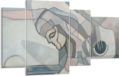 Produktbild von Bild auf Leinwand - Leinwandbild - Abstraktion modern - 120x70cm - Wand Bild - Wanddeko - Leinwanddruck - Bilder - Kunstdruck - Wanddekoration - Leinwand bilder - Wandkunst - DL120x70-3739